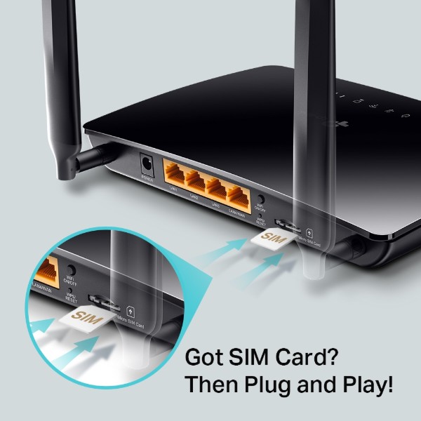 Фото - Маршрутизатор интернет WiFi5+4G TP-Link Archer MR400
